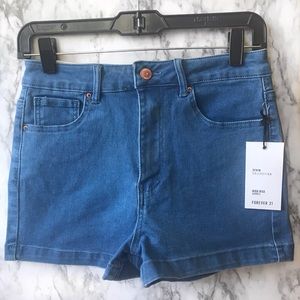 High Waist Denim Shorts Sz 26 Forever 21 NWT